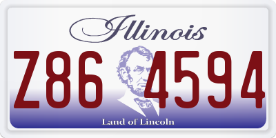 IL license plate Z864594