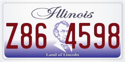 IL license plate Z864598