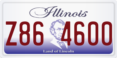 IL license plate Z864600