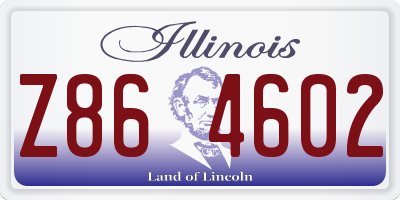 IL license plate Z864602