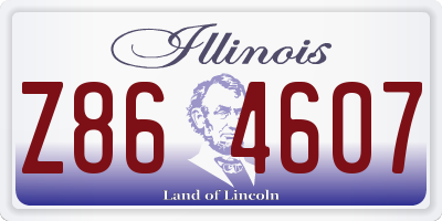 IL license plate Z864607