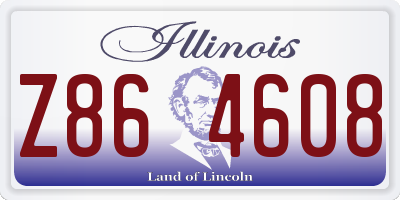 IL license plate Z864608