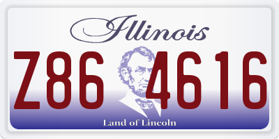 IL license plate Z864616