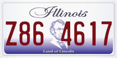 IL license plate Z864617