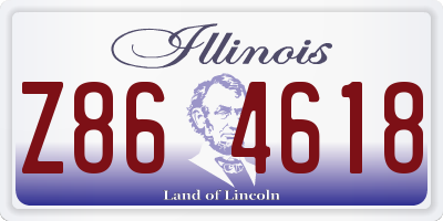 IL license plate Z864618