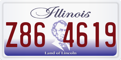 IL license plate Z864619
