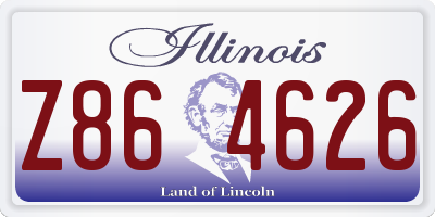IL license plate Z864626