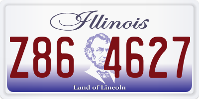 IL license plate Z864627