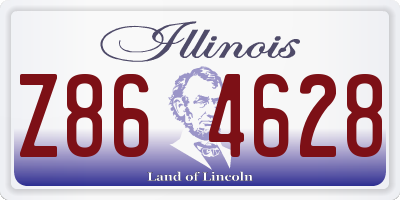 IL license plate Z864628