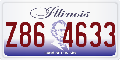 IL license plate Z864633