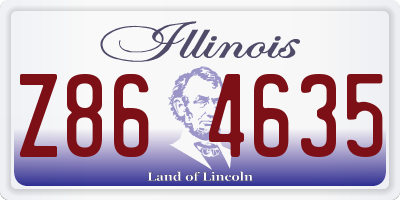 IL license plate Z864635