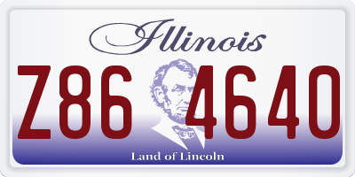 IL license plate Z864640