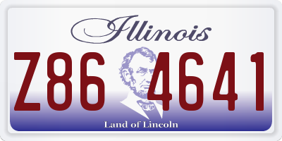 IL license plate Z864641