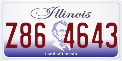 IL license plate Z864643