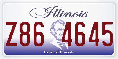 IL license plate Z864645
