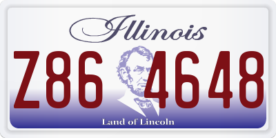 IL license plate Z864648