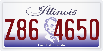 IL license plate Z864650