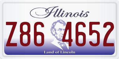IL license plate Z864652