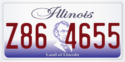 IL license plate Z864655