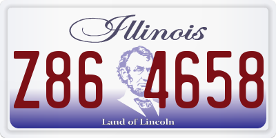 IL license plate Z864658