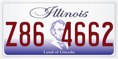 IL license plate Z864662