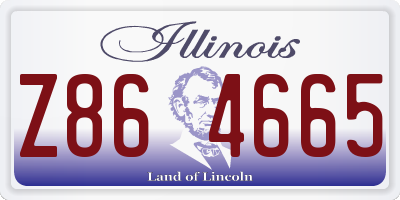 IL license plate Z864665