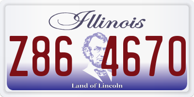IL license plate Z864670