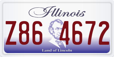 IL license plate Z864672