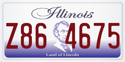 IL license plate Z864675