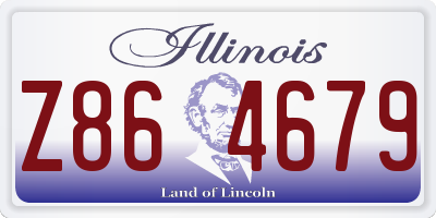 IL license plate Z864679