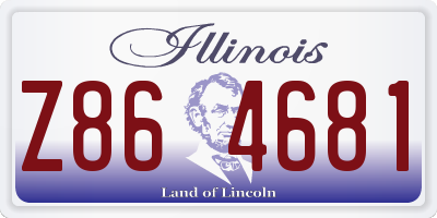 IL license plate Z864681