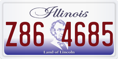 IL license plate Z864685