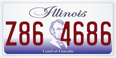IL license plate Z864686