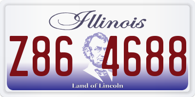 IL license plate Z864688