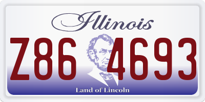 IL license plate Z864693