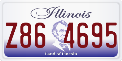 IL license plate Z864695