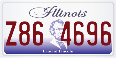 IL license plate Z864696