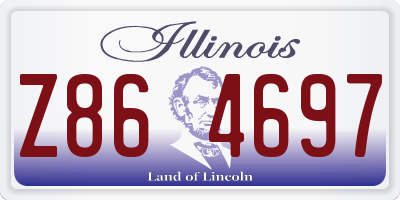 IL license plate Z864697