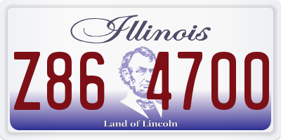 IL license plate Z864700