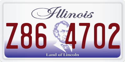 IL license plate Z864702