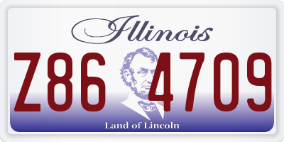 IL license plate Z864709