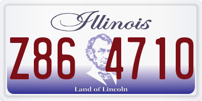 IL license plate Z864710