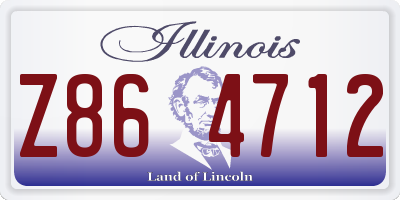 IL license plate Z864712