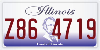 IL license plate Z864719