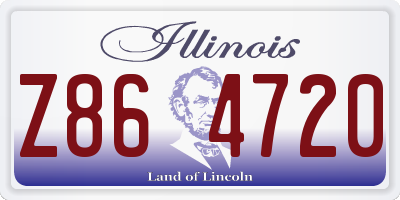 IL license plate Z864720