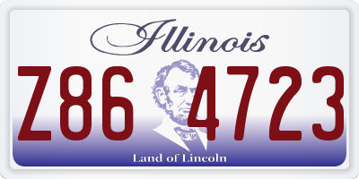 IL license plate Z864723