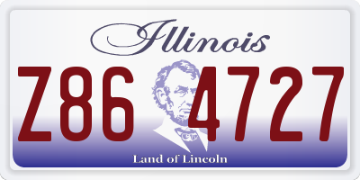 IL license plate Z864727