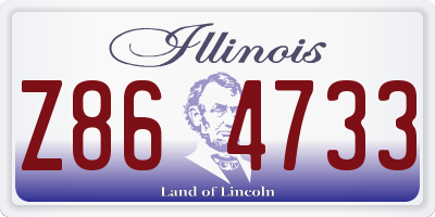 IL license plate Z864733