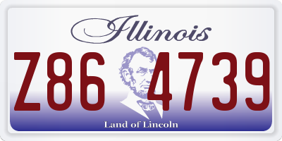 IL license plate Z864739