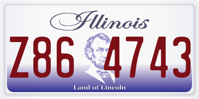 IL license plate Z864743